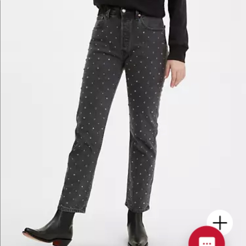 501® ORIGINAL CROPPED STUDDED WOMEN'S JEANS